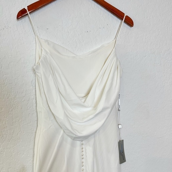 TADASHI SHOJI TUCKER DRAPED SLIP GOWN - Picture 6 of 10